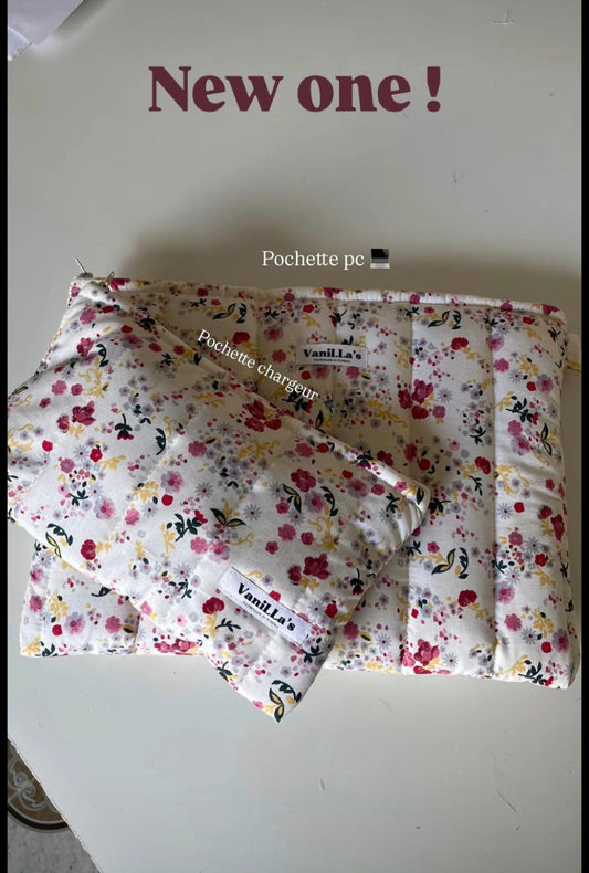 Pack pc Dhalia (Pochette pc + pochette chargeur )